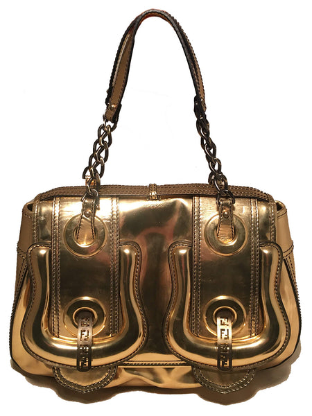 Fendi gold bag cheap