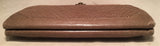 Judith Leiber Vintage Tan lizard Embroidered Oversized Clutch