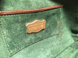 Barry Kieselstein Cord Brown Sharkskin Leather Dog Charm Shoulder Bag