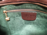 Barry Kieselstein Cord Brown Sharkskin Leather Dog Charm Shoulder Bag