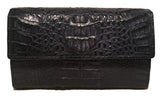 Allez Vintage Navy Crocodile Wallet