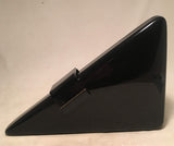 Vintage Black Triangle Box Crystal Closure Clutch c1960s