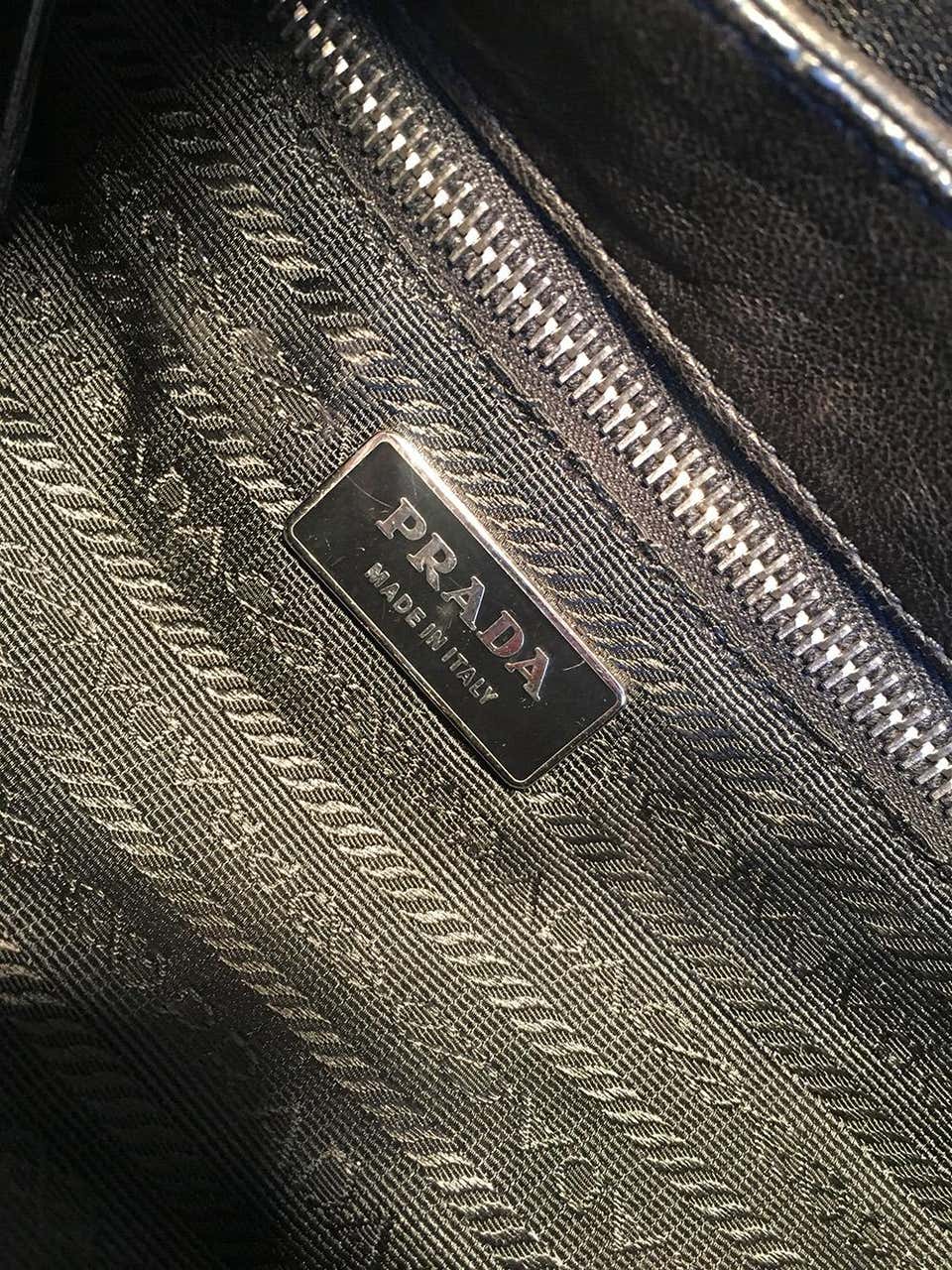 Prada Black Saffiano Top Handle Bag QNB04W3RKB031