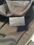 Givenchy Black Nylon and Leather Silver Studded Medium Nightingale Tote Bag