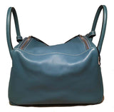 Hermes Blue Jean Swift Leather 30cm Lindy Bag