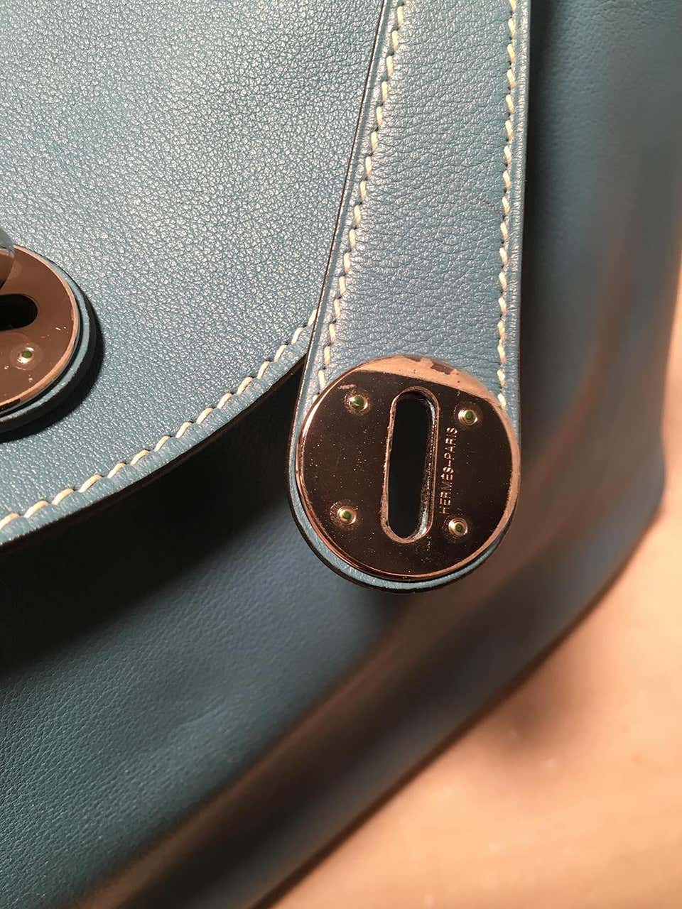 Hermès Birkin 30 Blue Jean swift leather ref.88854 - Joli Closet