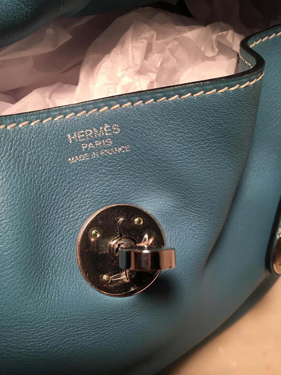 Hermes Lindy Jean Swift Leather Bag