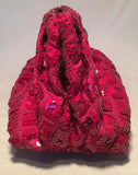 Marc Jacobs Pink Sequin Frog Clutch Shoulder Bag