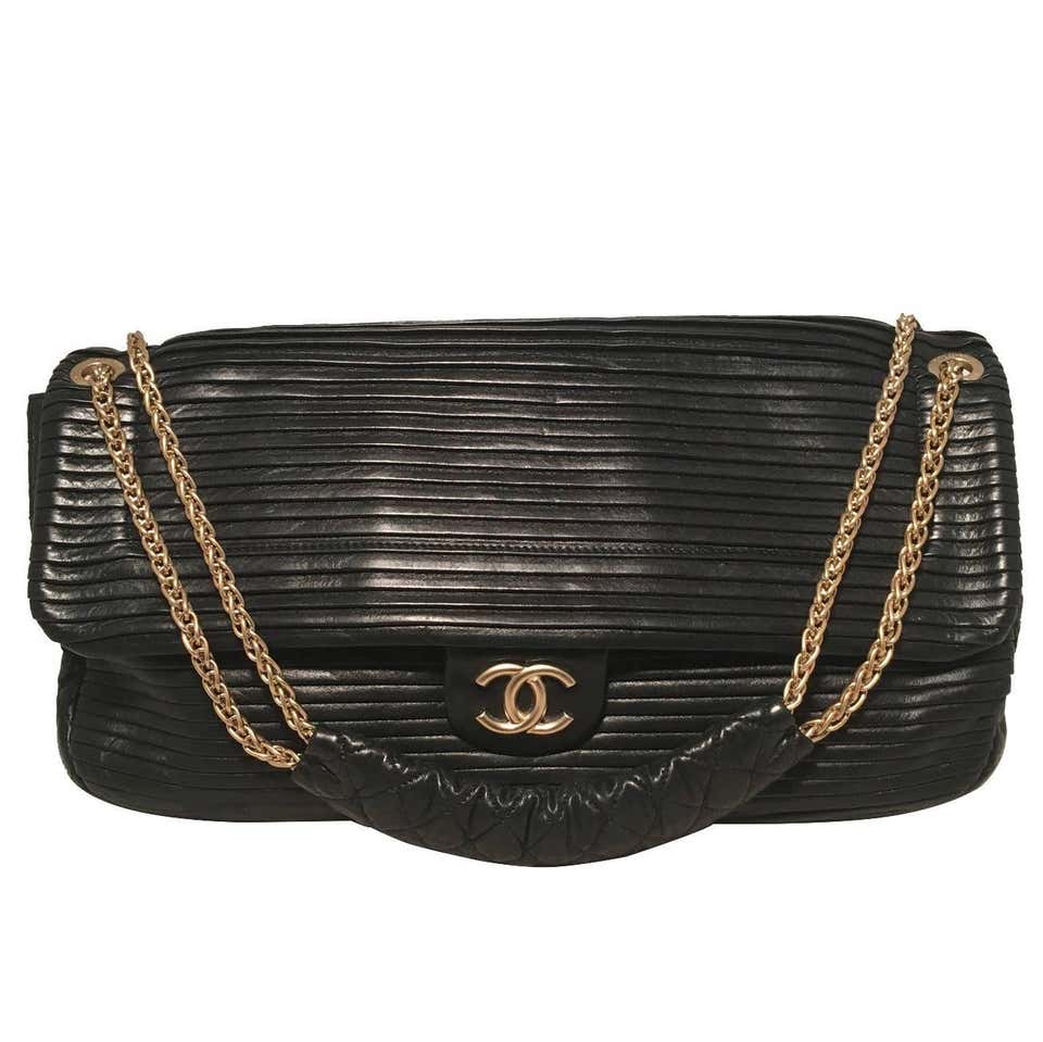 Chanel Soft Shell Flap Bag Vertical Quilted Nylon Jumb