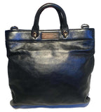 Marc Jacobs Black Leather and Sequin Small Duffy Frog Tote