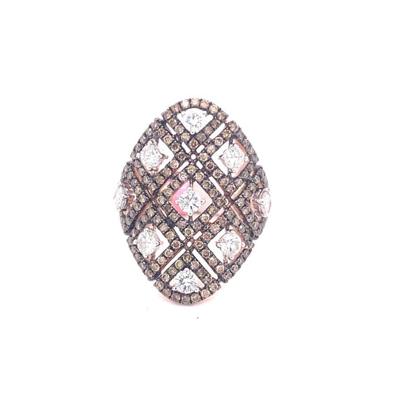 1.06ct Brown Diamond 14K Rose Gold Ring