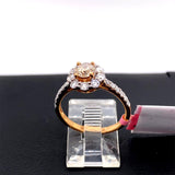 0.54ct Brown Diamond 18K Rose Gold Ring