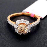 0.54ct Brown Diamond 18K Rose Gold Ring