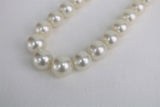 14-17mm South Sea Round Necklace White Rose with Gold Clasp