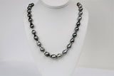 11-13mm Tahitian Drop Necklace with Gold Clasp