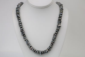 10mm Tahitian Keshi Necklace with Gold Clasp