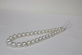 12-15mm South Sea Round White Necklace with Gold Clasp