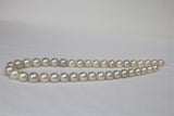 9-11mm Off White Tahitian Round Strand with Gold Clasp