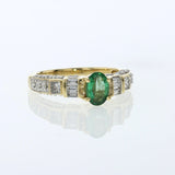 0.57ct Natural Emerald 14K Yellow Gold Ring