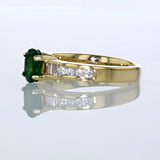 0.78ct Natural Emerald 14K Yellow Gold Ring