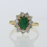 1.08ct Natural Emerald 18K Yellow Gold Ring