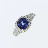 2.51ct Natural Blue Sapphire 14K White Gold Ring