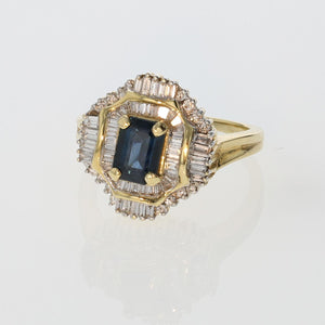 1.59ct Natural Blue Sapphire 14K Yellow Gold Ring