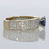 0.90ct Natural Blue Sapphire 14K Yellow Gold Ring