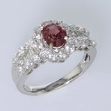 1.43ct Natural Pink Sapphire 18K White Gold Ring