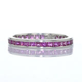 Pink Sapphire Platinum Ring