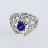 2.06ct Natural Tanzanite 18K White Gold Ring