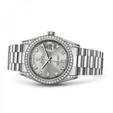 Rolex Model # 118389 Rolex Day Date WG with Diamond Bezel and Lugs