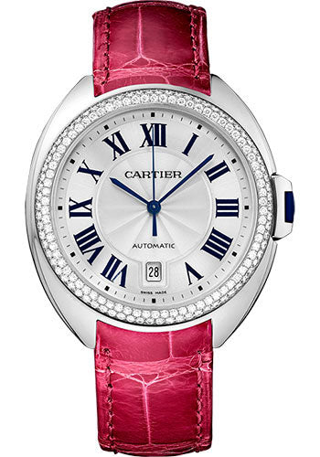 Cartier Cle Large WG with Diamond Bezel Model #WJCL0011