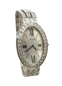 Chopard Oval Classiqie Full Diamond Prong Set Bracelet Model #106987/1001
